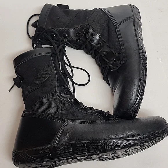 Tactical Research Belleville TR102 Leather Black Training Combat Boots Size 10W - Picture 5 of 15